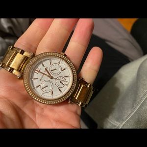 Michael Kors Rose Gold Diamond Watch